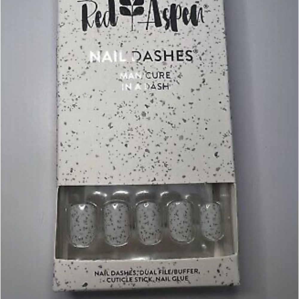 ⛰ Red Aspen Nail Dash: Santorini Caldera Press-on Manicure 💅